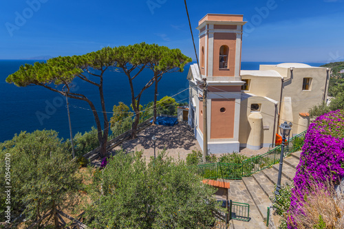 Church of Sant'Andrea Apostolo, Massa Lubrense, Amalfi coast, Italy.