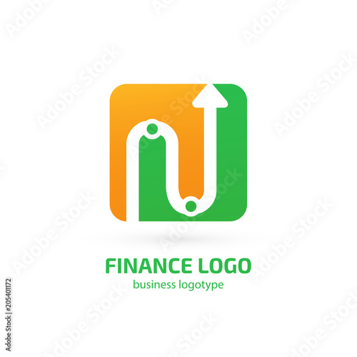Illustration of business logotype bidding and auction.
