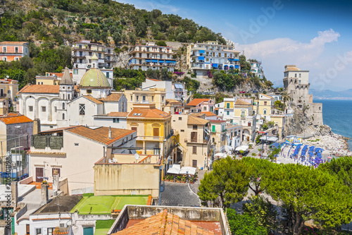 The fishing village of Cetara on the Amalfi Coast, Campania, Italy.