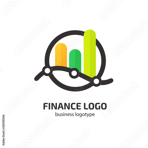 Illustration of business logotype bidding and auction.
