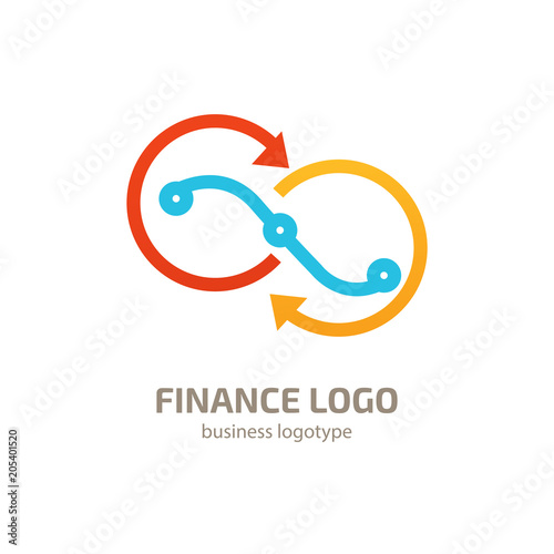 Illustration of business logotype bidding and auction.
