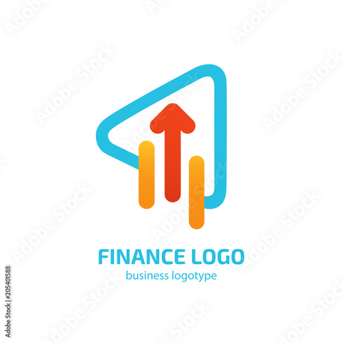 Illustration of business logotype bidding and auction.