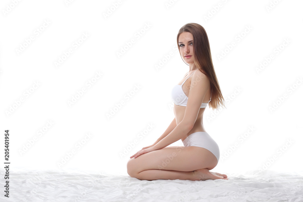 slender woman in lingerie with a beautiful body slender woman in lingerie with a beautiful body