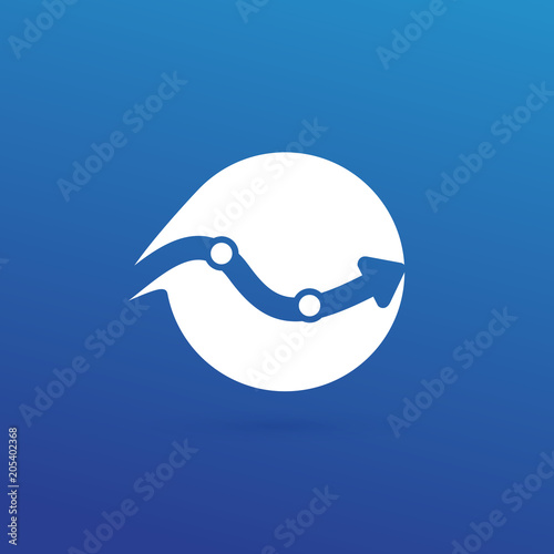 Illustration of business logotype bidding and auction.