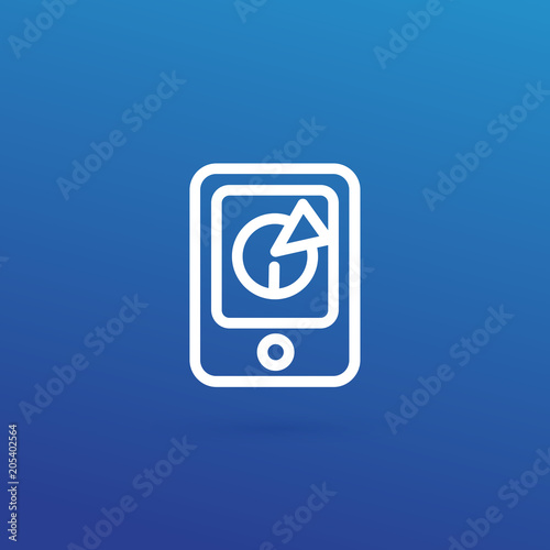 Illustration of business logotype bidding and auction.
