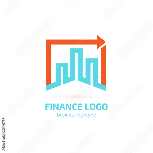 Illustration of business logotype bidding and auction.