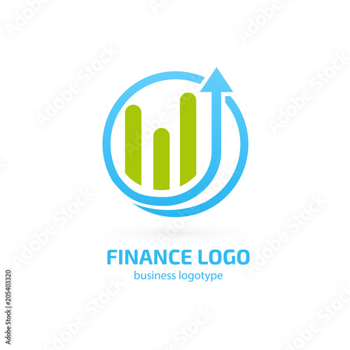 Illustration of business logotype bidding and auction.