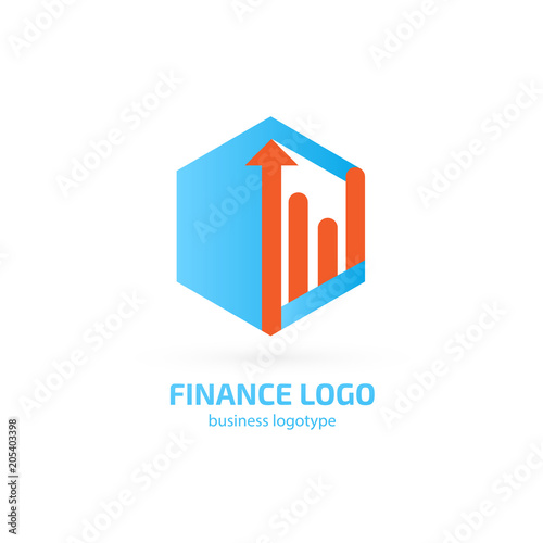 Illustration of business logotype bidding and auction.