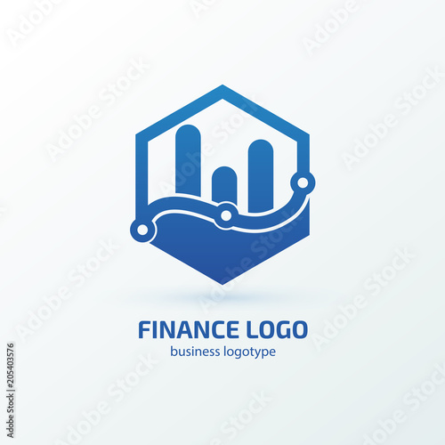 Illustration of business logotype bidding and auction.
