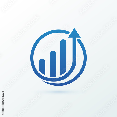Illustration of business logotype bidding and auction.