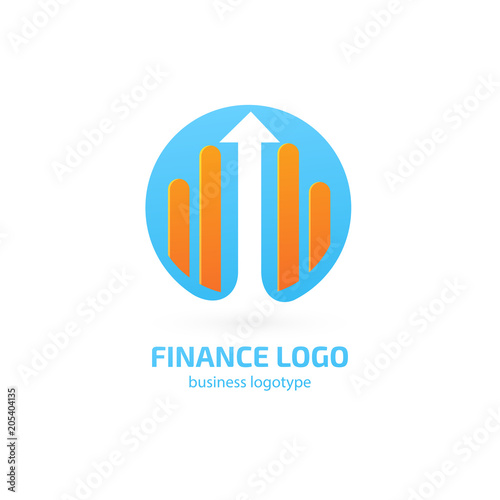 Illustration of business logotype bidding and auction.