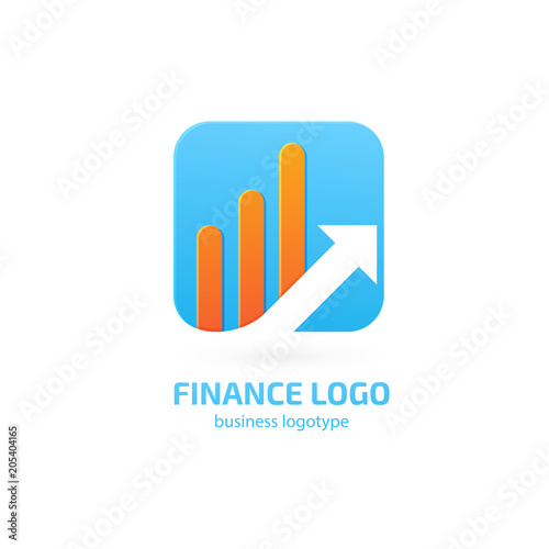 Illustration of business logotype bidding and auction.