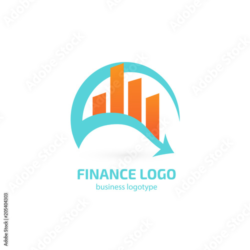 Illustration of business logotype bidding and auction.