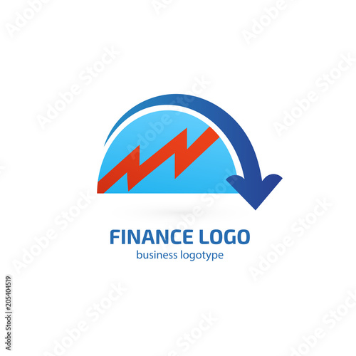 Illustration of business logotype bidding and auction.