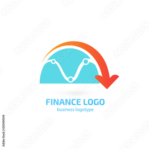 Illustration of business logotype bidding and auction.