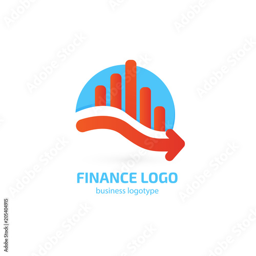 Illustration of business logotype bidding and auction.