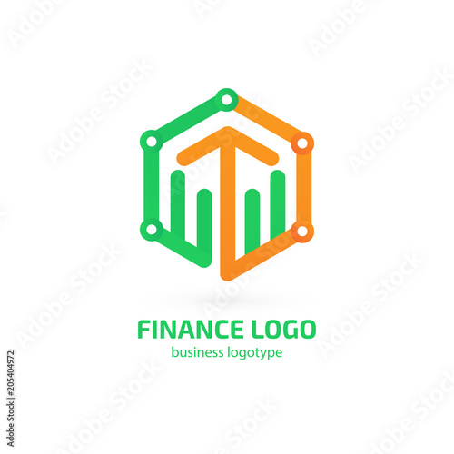 Illustration of business logotype bidding and auction.