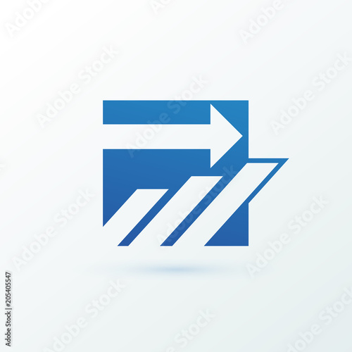 Illustration of business logotype bidding and auction.
