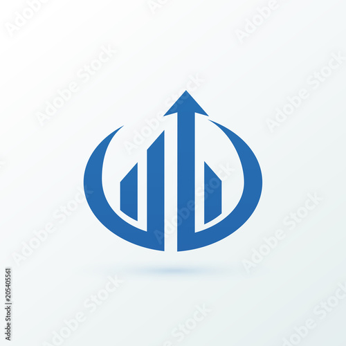 Illustration of business logotype bidding and auction.