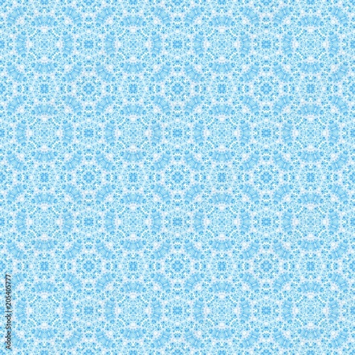 Ornate pastel blue fancy seamless wallpaper design pattern