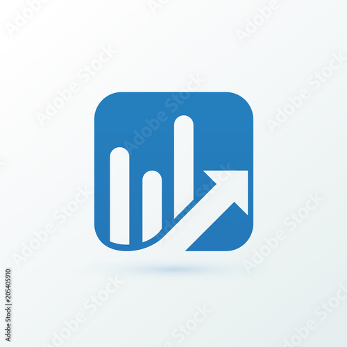 Illustration of business logotype bidding and auction.