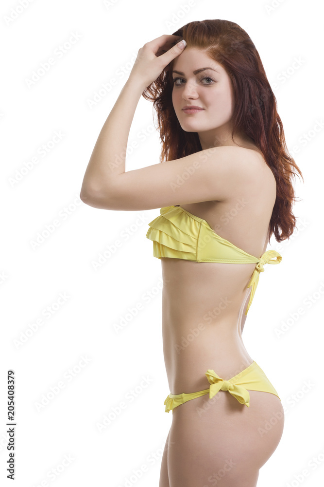 Fototapeta premium slender woman in lingerie with a beautiful body