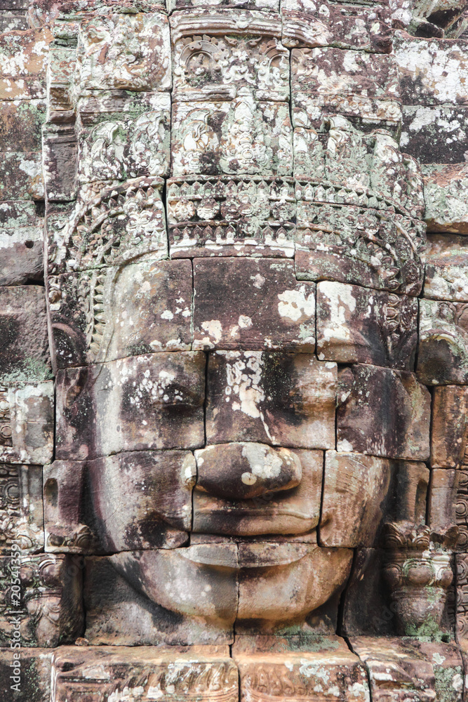 Fototapeta premium Face of the Bayon Temple at Siem Reap, Cambodia