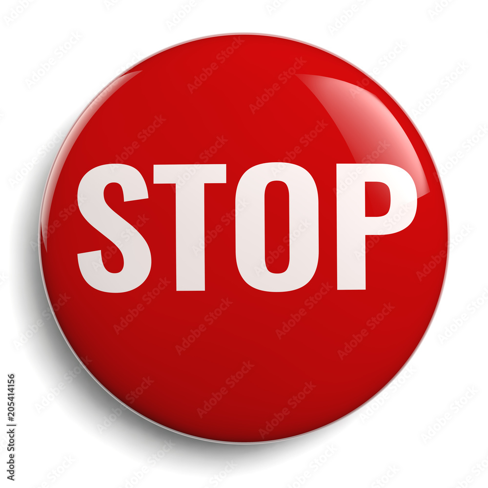 Stop Sign Red Graphic Symbol Isolated Stop Sign Red Graphic Symbol Isolated