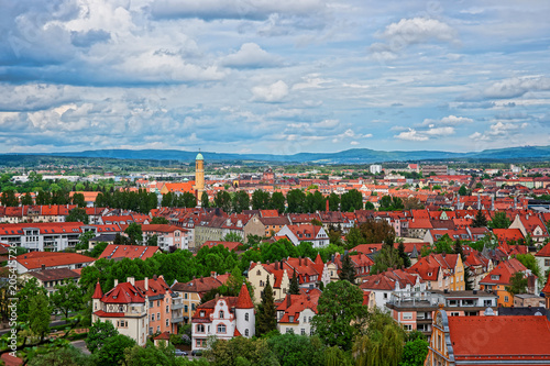 Panoramic view on old city center of Munich