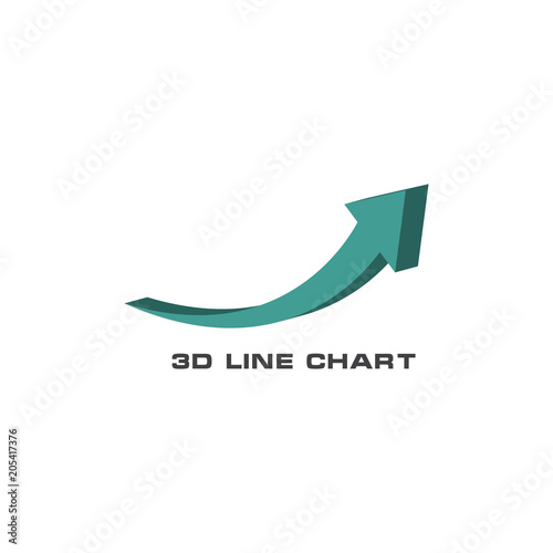 3d statistic chart graphic template