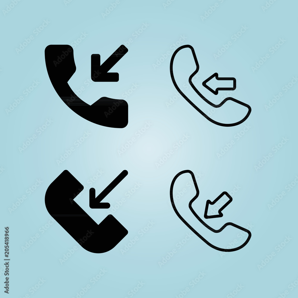 Filled call 4 vector icons set. call icon page symbol for your web site design call icon logo, app, ui. call icon vector illustration, eps10. Filled call 4 vector icons set. call icon page symbol for your web site design call icon logo, app, ui. call icon vector illustration, eps10.