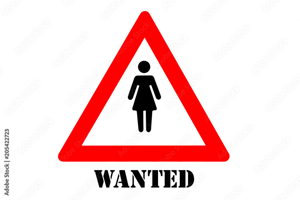 Wanted female symbol Wanted female symbol
