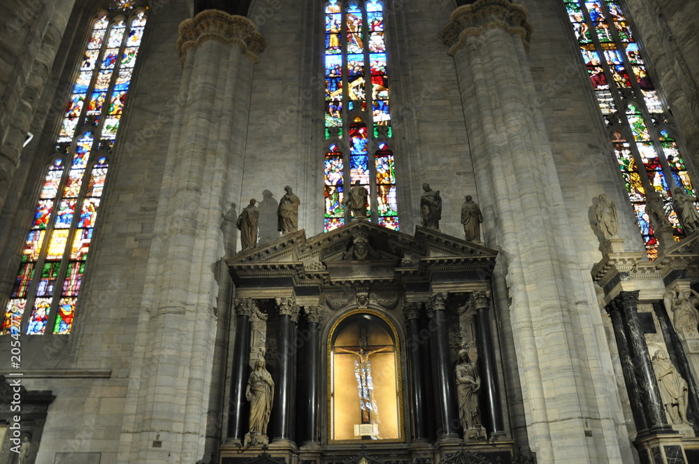 Fototapeta premium Interior of Mariae Nascenti Cathedral Church.