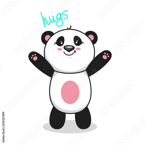 cute vector panda 1
