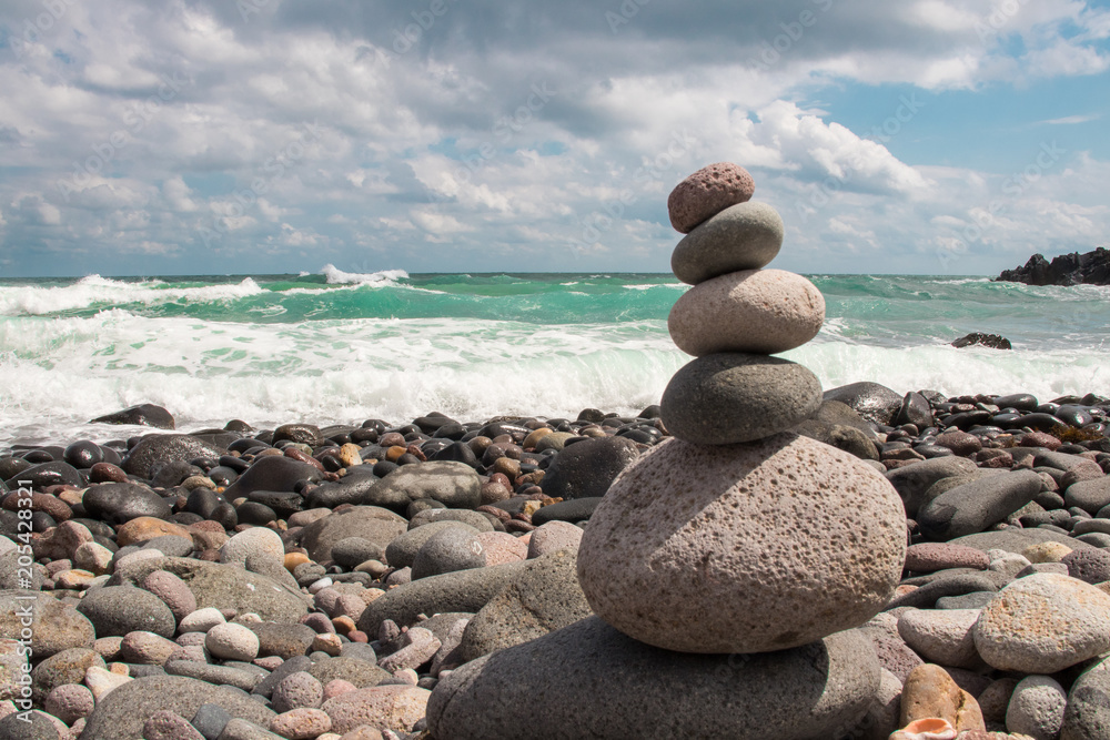 piled rocks at seaside piled rocks at seaside