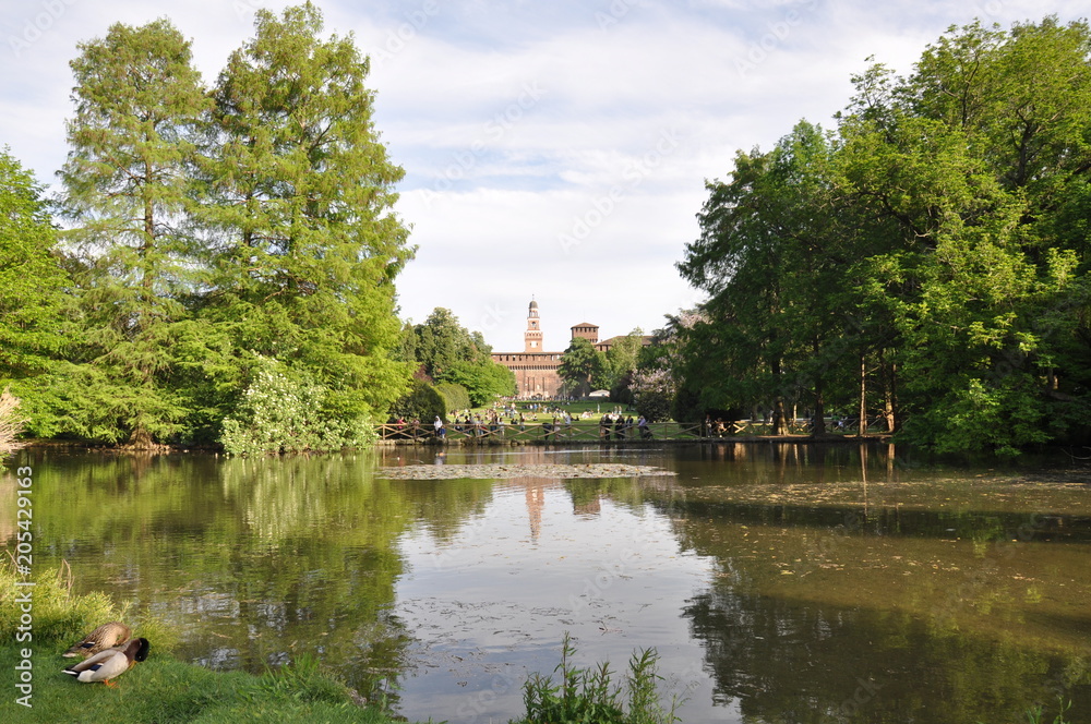 Simplon Park is a Large City Park in Milan, Italy which Established in 1888.