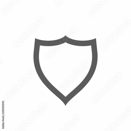 Shield icon on white background vector illustration