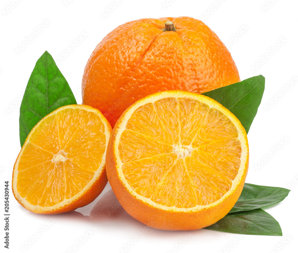 oranges on a white isolated background oranges on a white isolated background