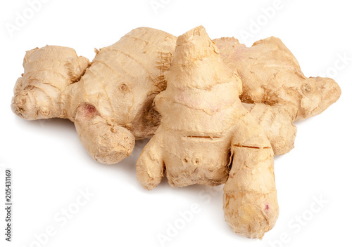 ginger root isolated on white background