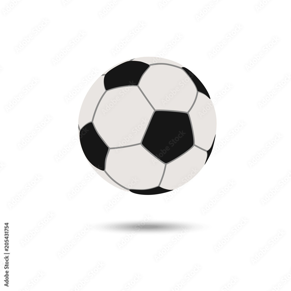 Football vector icon, soccerball