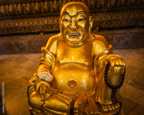 This is a big belly button on the buddha
