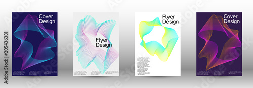 A set of modern abstract covers.