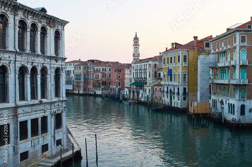 Grand Canal at dawn, Venice, Italy