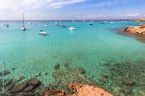 Cala Saona beach  Formentera  Spain