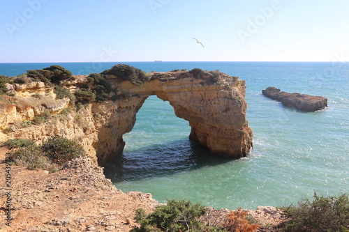 Arch cliffs in the Algarve