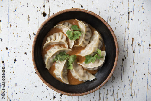 Dumplings in a bowl