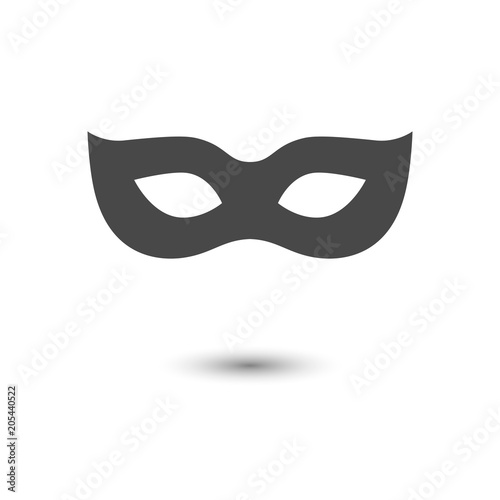 carnival mask, icon. vector illustration.
