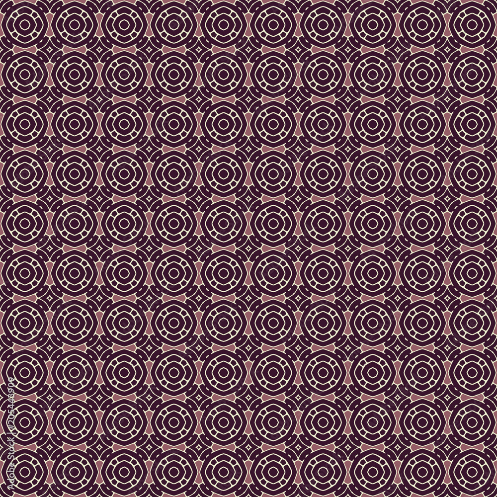 Colorful Geometric pattern in repeat. Fabric print. Seamless background, mosaic ornament, ethnic style. 