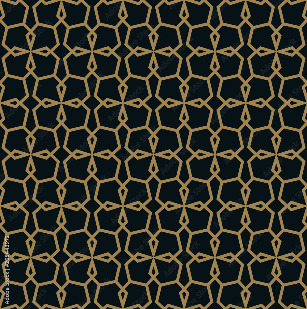 elegant line ornament pattern seamless pattern for background, w