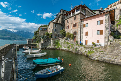 Italian village of Dervio by the Como lake